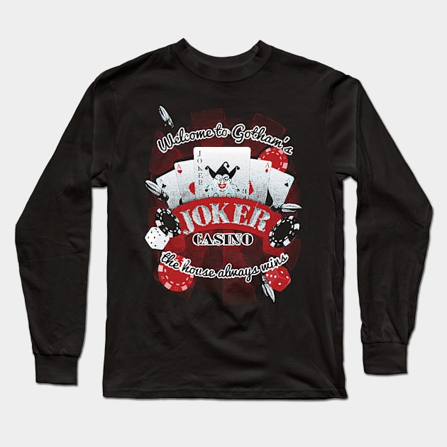 Joker Casino Long Sleeve T-Shirt by nnHisel19